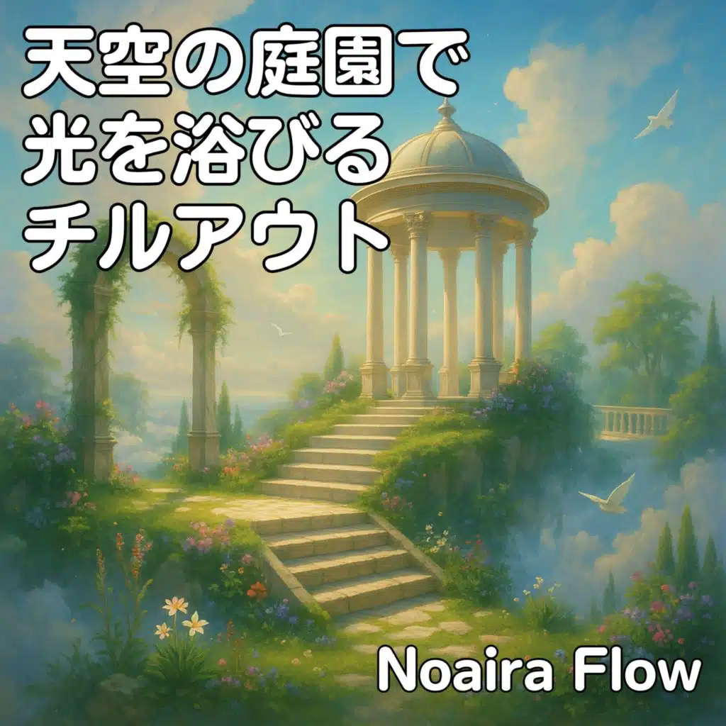 天空の庭園で光を浴びるチルアウト