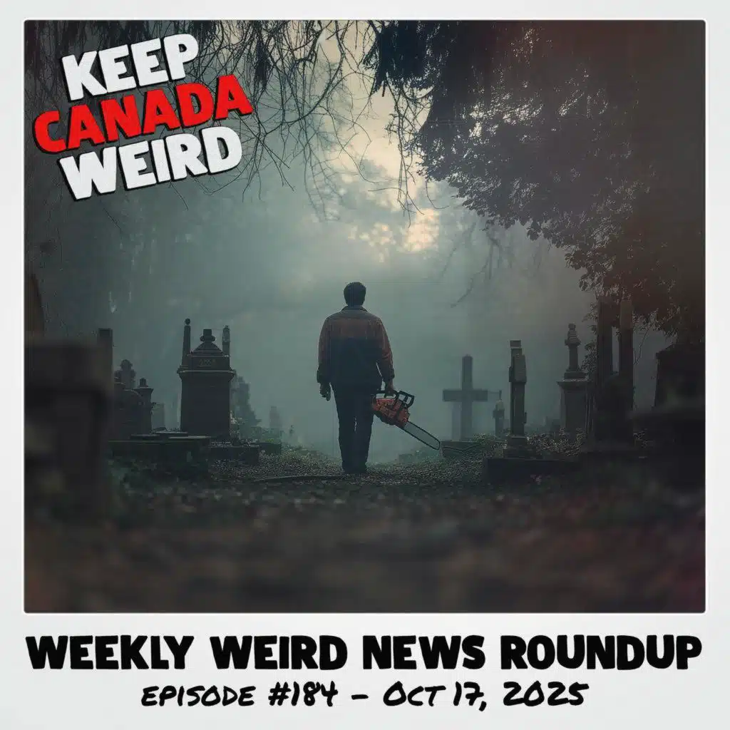 KEEP CANADA WEIRD - 184 - 2025/10/17 - chainsaw in a graveyard, quick change hustlers, Robin's Donuts shrine
