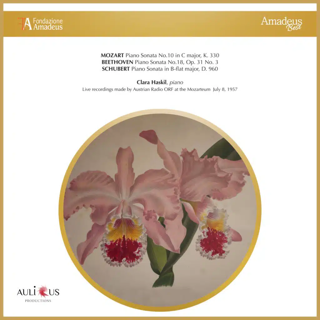 Mozart: Piano Sonata No. 10 in C Major, K. 330 – Beethoven: Piano Sonata No. 18 in E-Flat Major, Op. 31 No. 3 – Schubert: Piano Sonata No. 21 in B-Flat Major, D. 960 (Live at Radio ORF)