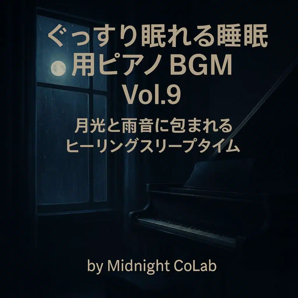 ぐっすり眠れる睡眠用ピアノBGM Vol.9 – 月光と雨音に包まれるヒーリングスリープタイム