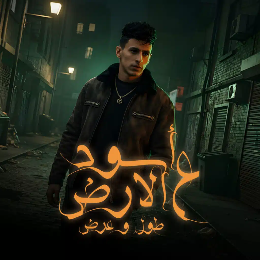 اسود علي الارض طول وعرض