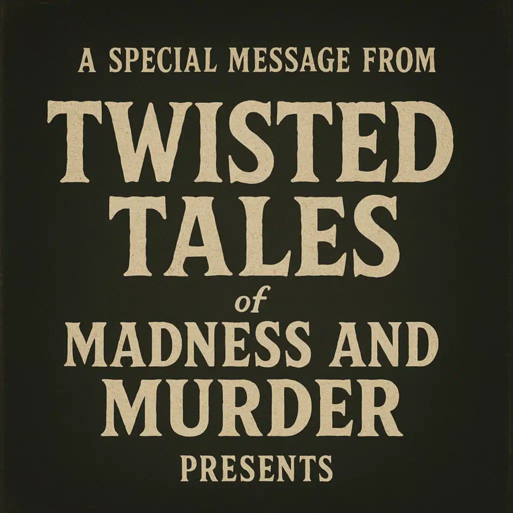 A Special Message From Twisted Tales of Madness and Murder Presents