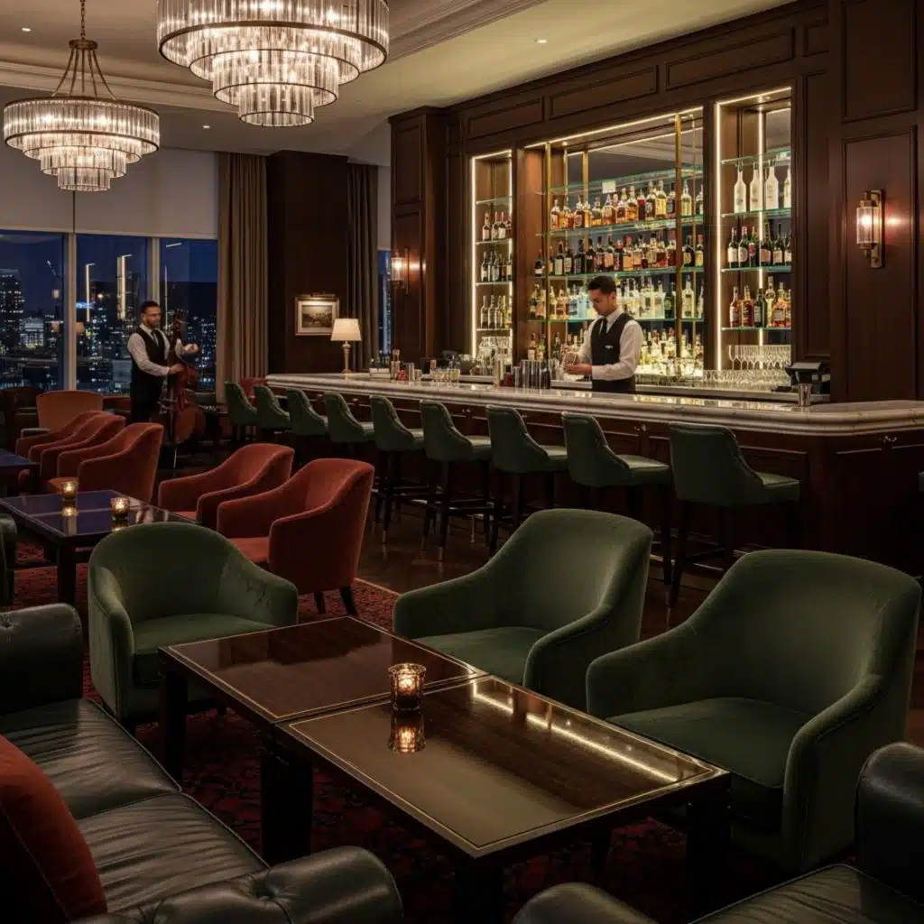 고급스러운 음악 호텔 라운지 바 [에이아이 음악]