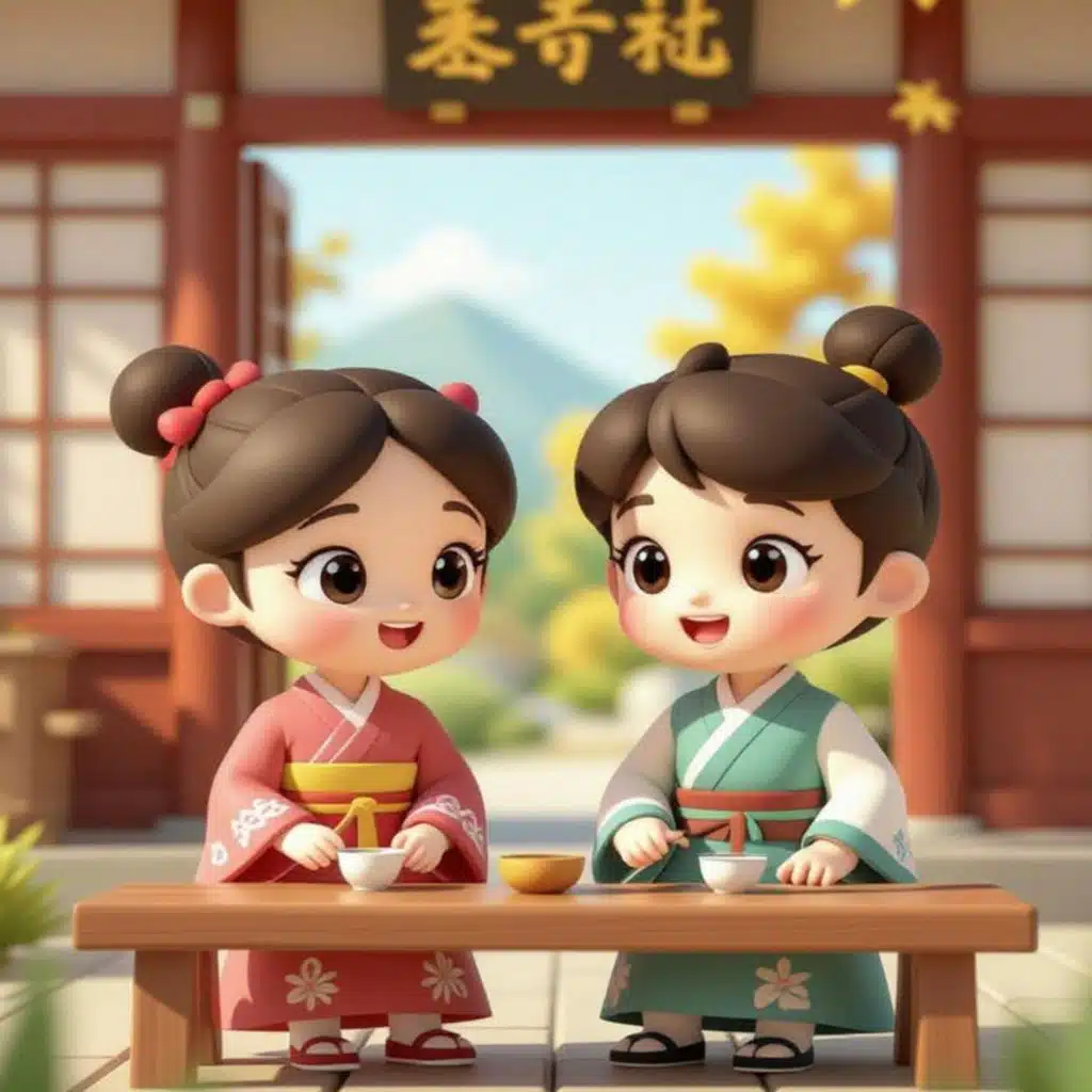 노래하며 웃어요