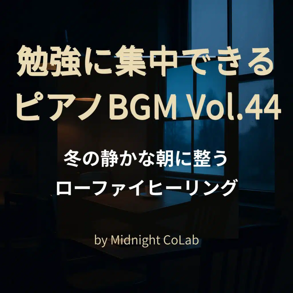勉強に集中できるピアノBGM Vol.44 – 冬の静かな朝に整うローファイヒーリング