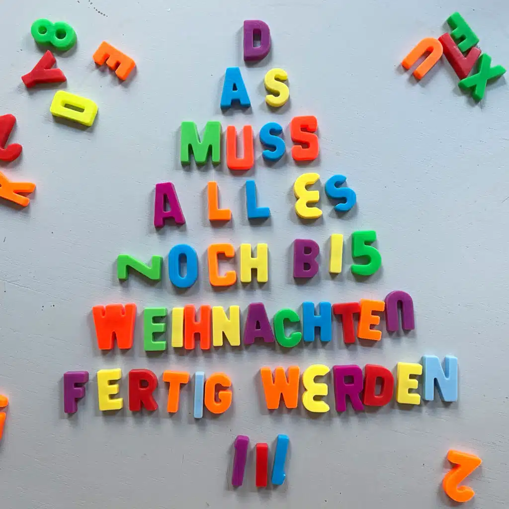 Das muss alles noch bis Weihnachten fertig werden