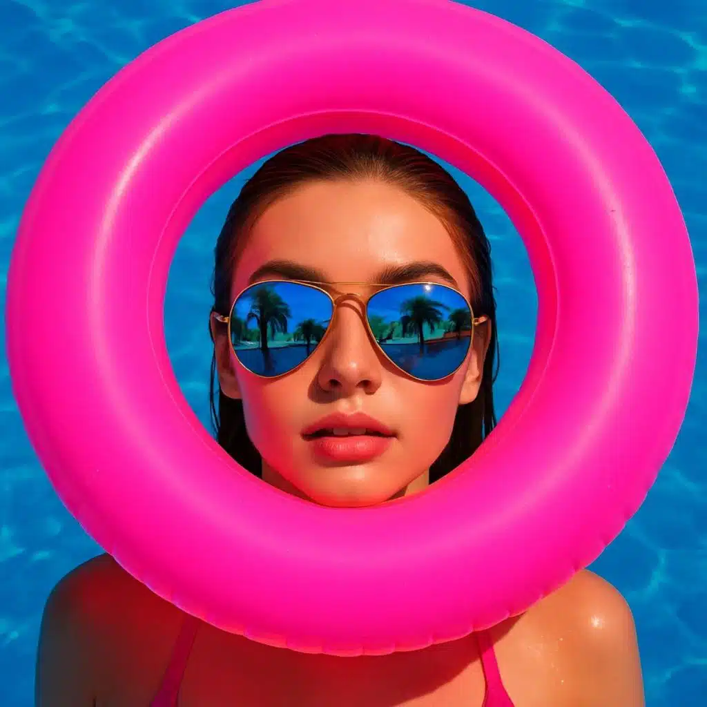 Poolside Filter: Bright Pop House for Try-Ons, Beach, And Swimming Pools