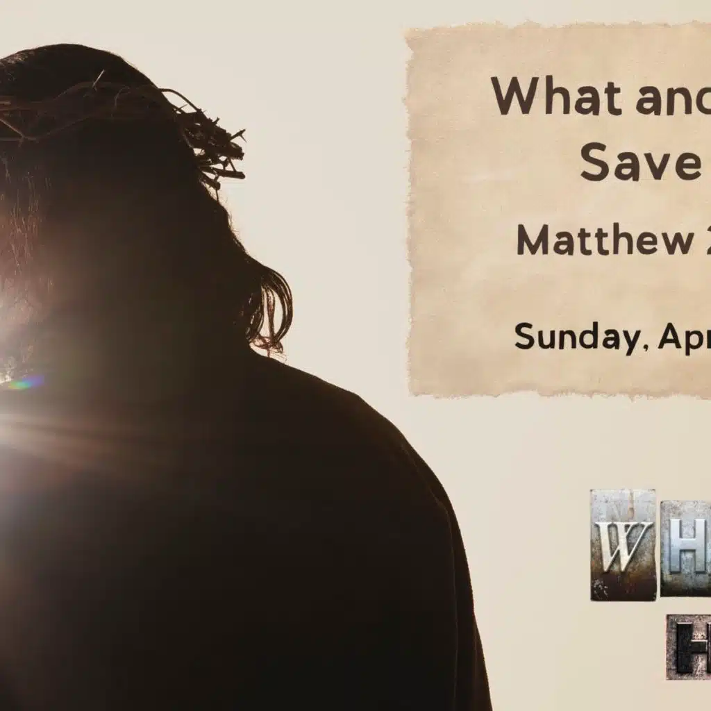 April 2, 2023 : What and How : Save Us