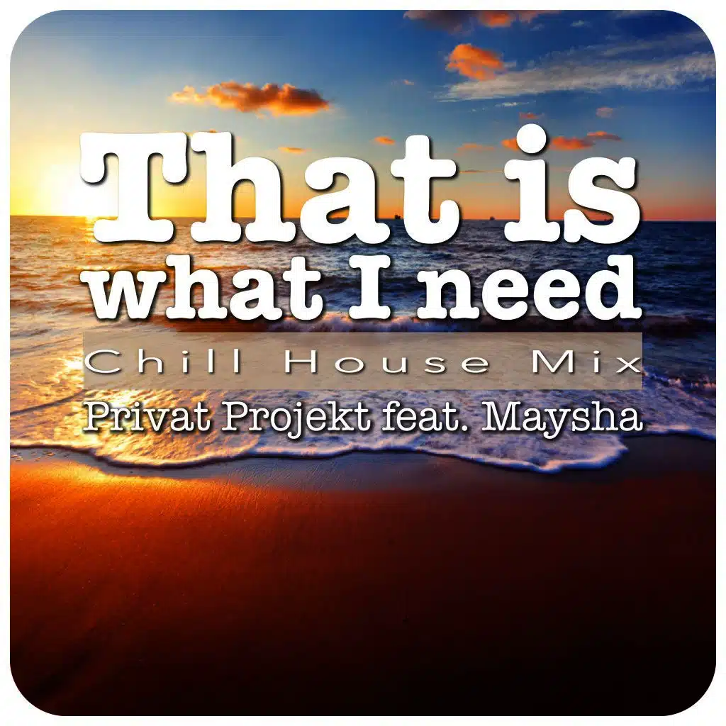 That Is What I Need - Chill House Mix