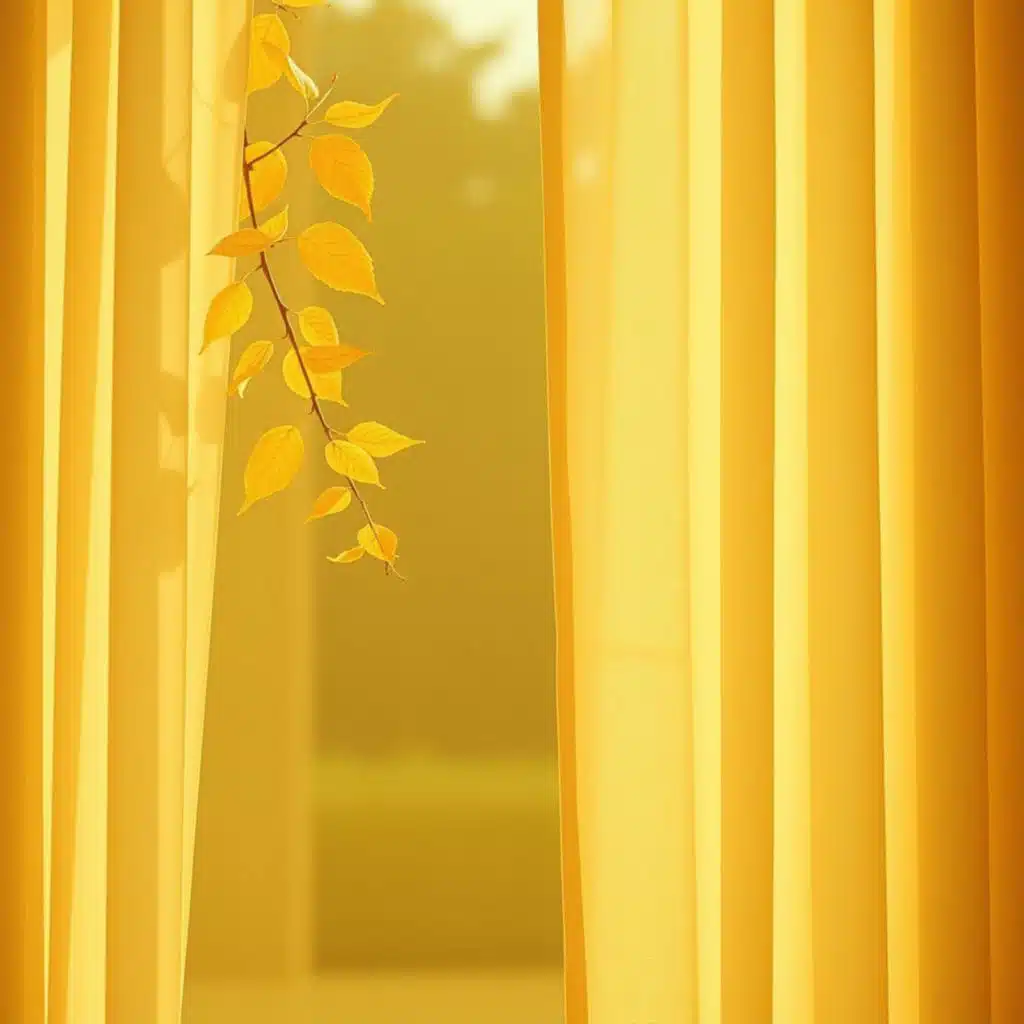 Autumn Light Through the Curtains