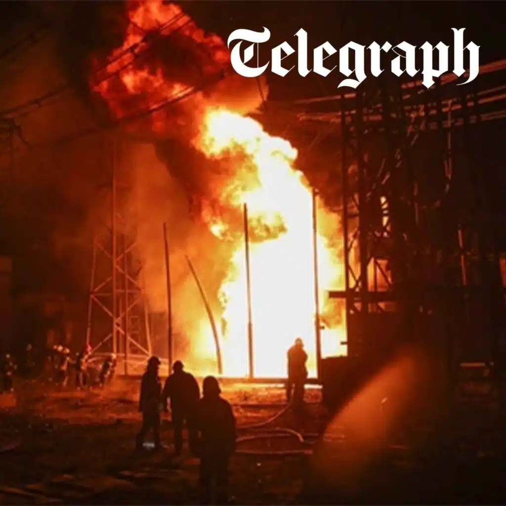 Strike sets thermal power plant ‘ablaze’ inside Russia & shooting at draft office in Ukraine leaves two soldiers injured
