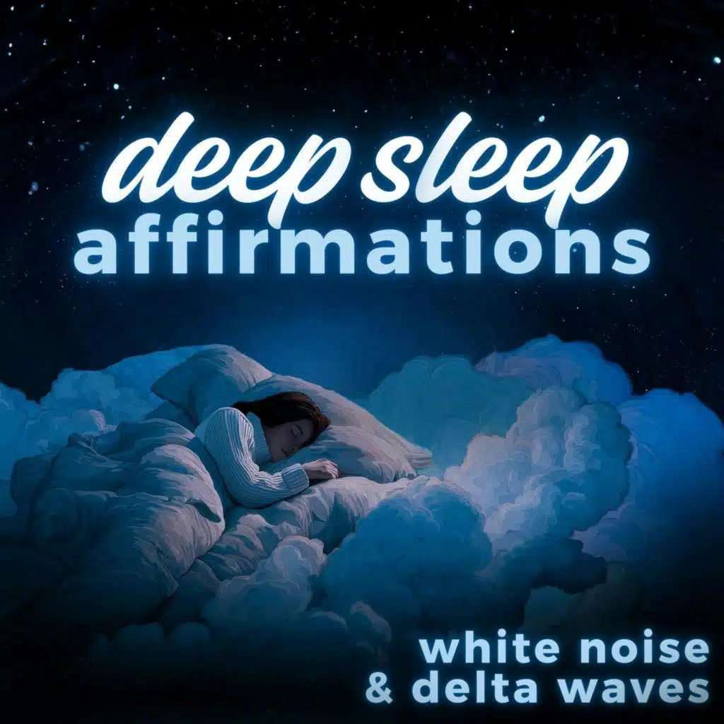 Deep Sleep I AM Positive Affirmations with Delta Waves and Soft Noise