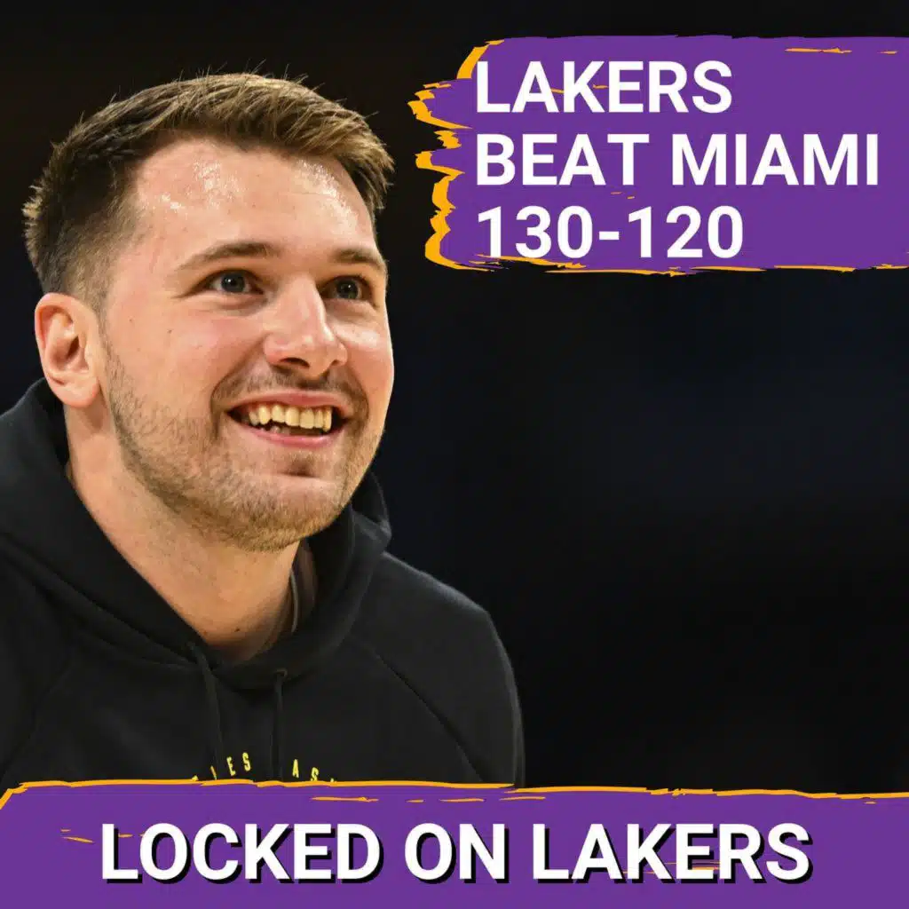Another Triple-Double for Luka Dončić, LaRavia Scores 25, Lakers Beat Miami 130-120