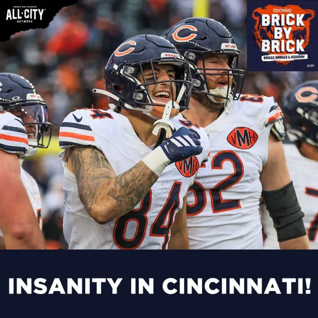 AFTERSHOW: Colston Loveland & Kyle Monangai Lead Bears in THRILLER vs Bengals! | Brick by Brick