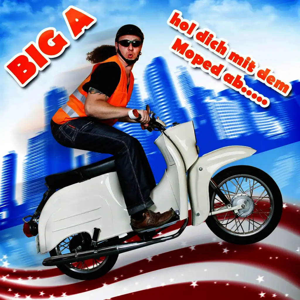 Hol dich mit dem Moped ab