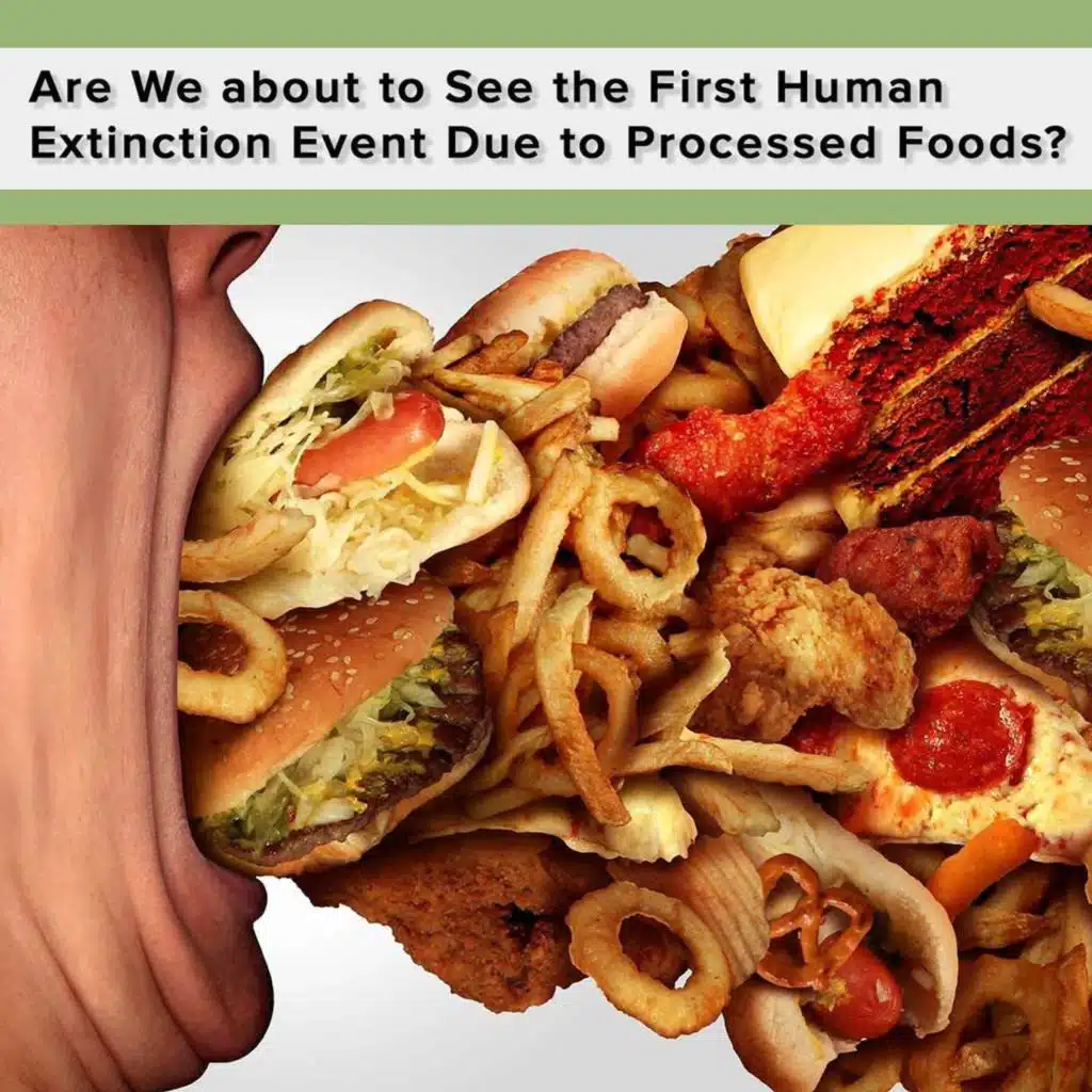 Are We about to See the First Human Extinction Event Due to Processed Foods?