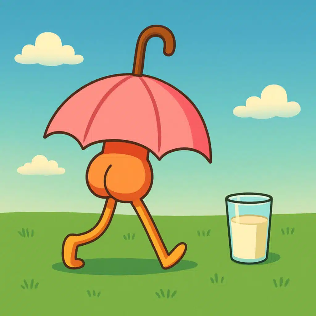 Paraplu met Blote Kont