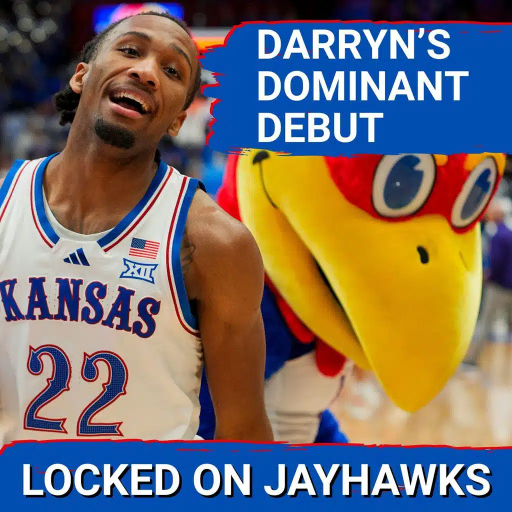 DARRYN'S DOMINANT DEBUT: Peterson & Flory Bidunga Lead Kansas Jayhawks to 43-Point Win vs Green Bay