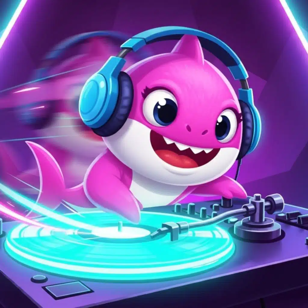 El Tiburoncito DJ (Dembow infantil – ritmo alegre y divertido)