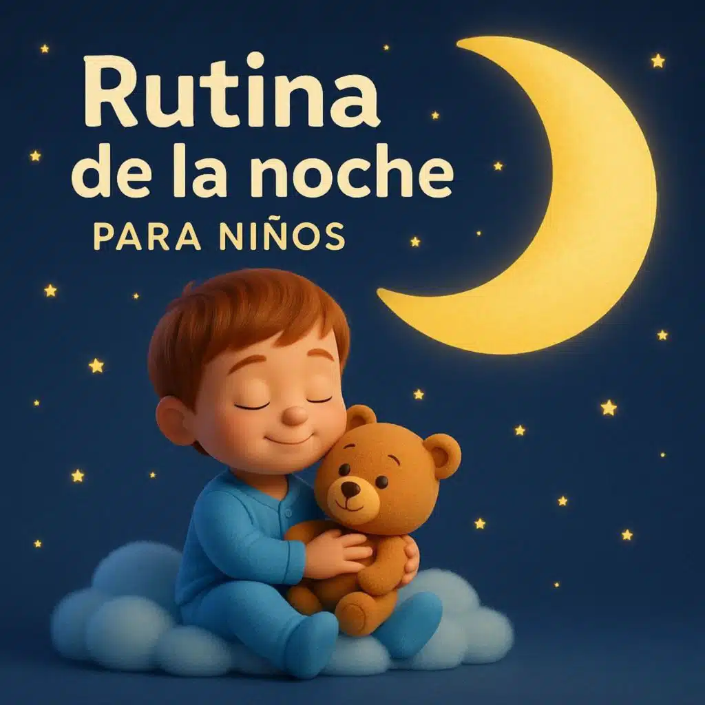 Rutina nocturna para niños - Limpiar, bañarse, higiene, relajación y dormir