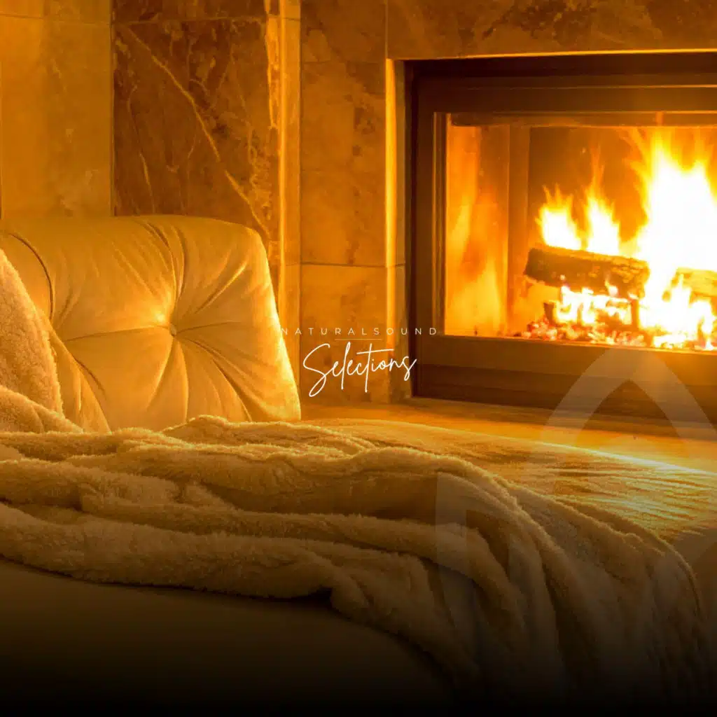 Warm Crackling Fireplace for Sleep