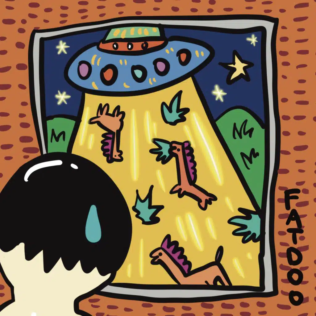 Breaking news! A UFO has abducted a giraffe!