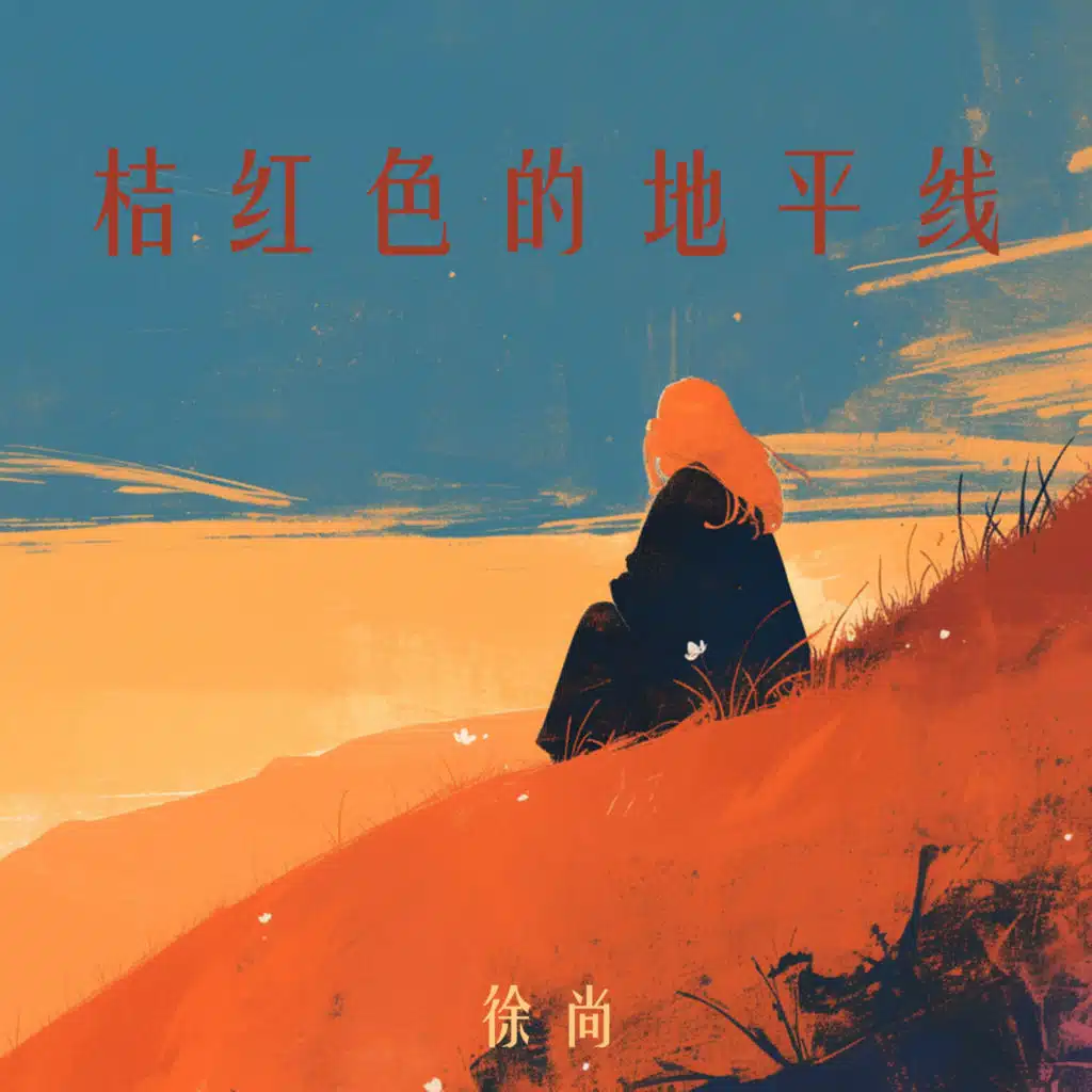 桔红色的地平线