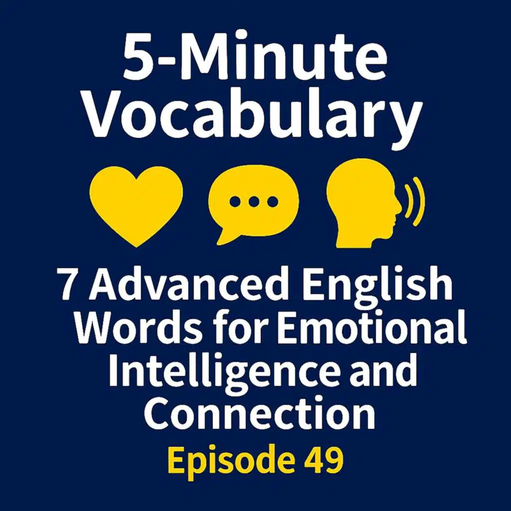 7 Advanced English Words for Emotional Intelligence and Connection