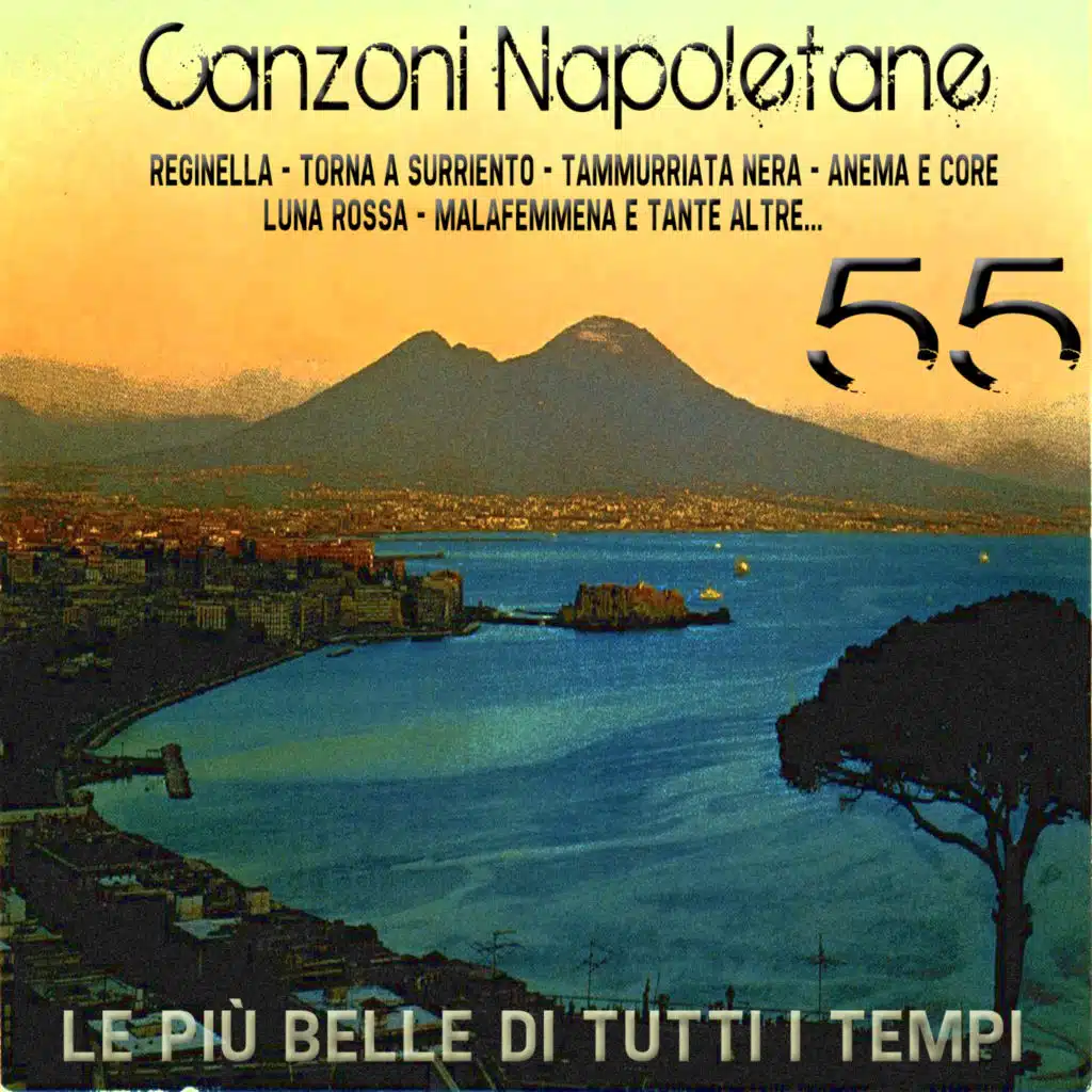 Le più belle canzoni napoletane di tutti i tempi: Reginella, Torna a Surriento, Tammurriata nera, Anema e core, Luna rossa, Malafemmena e tante altre...