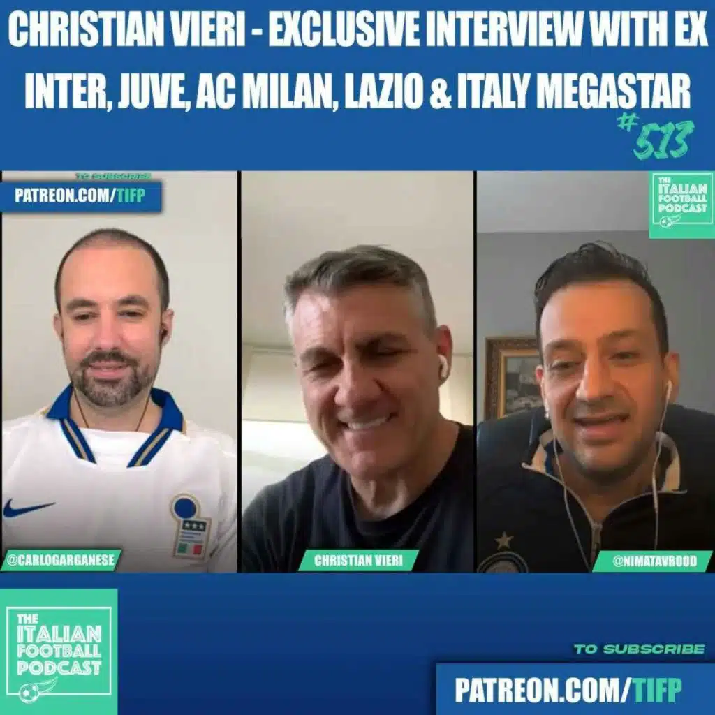 Christian Vieri - Exclusive Interview With Ex Inter, AC Milan, Juventus, Lazio & Italy Megastar