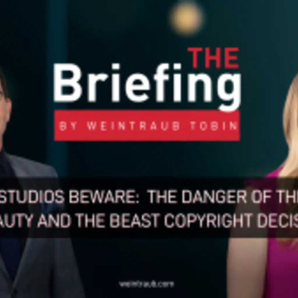 Studios Beware: The Danger of the Beauty and the Beast Copyright Decision