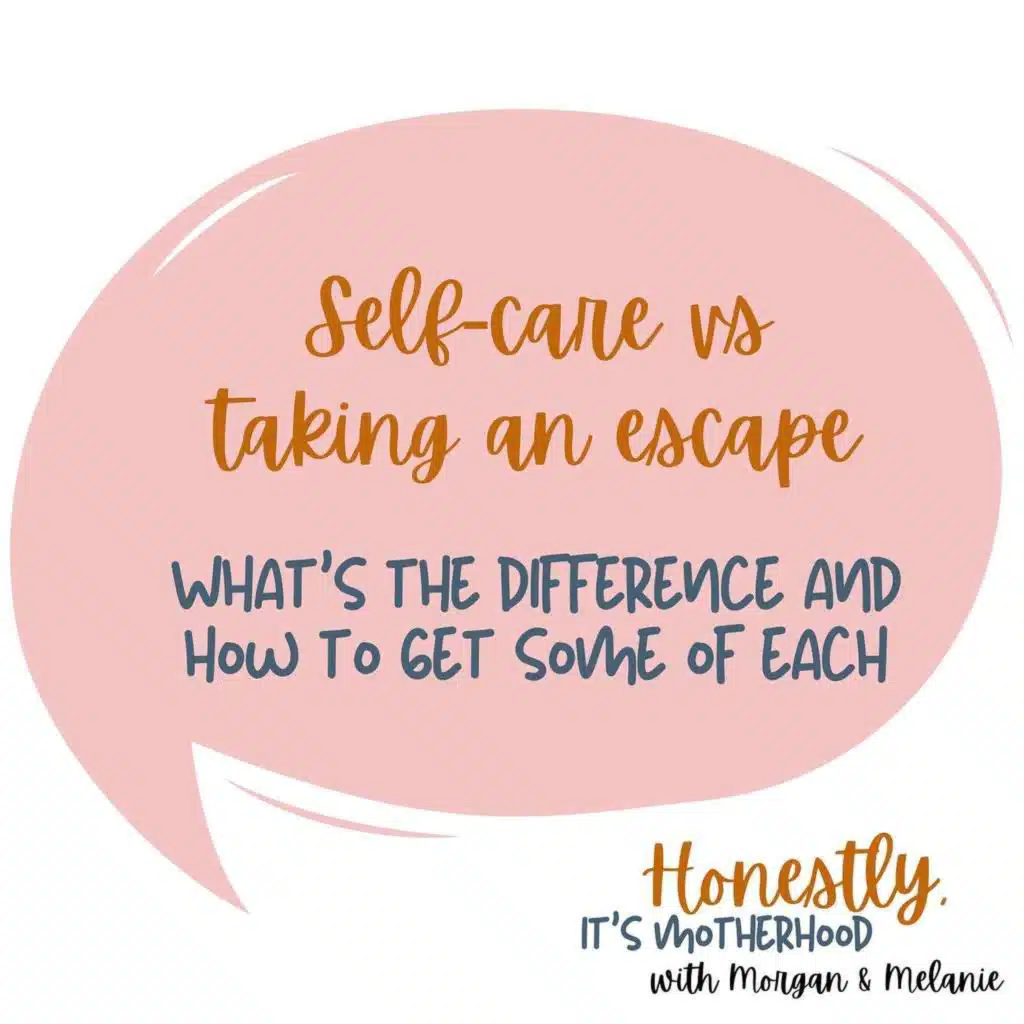 Self care vs Escapes
