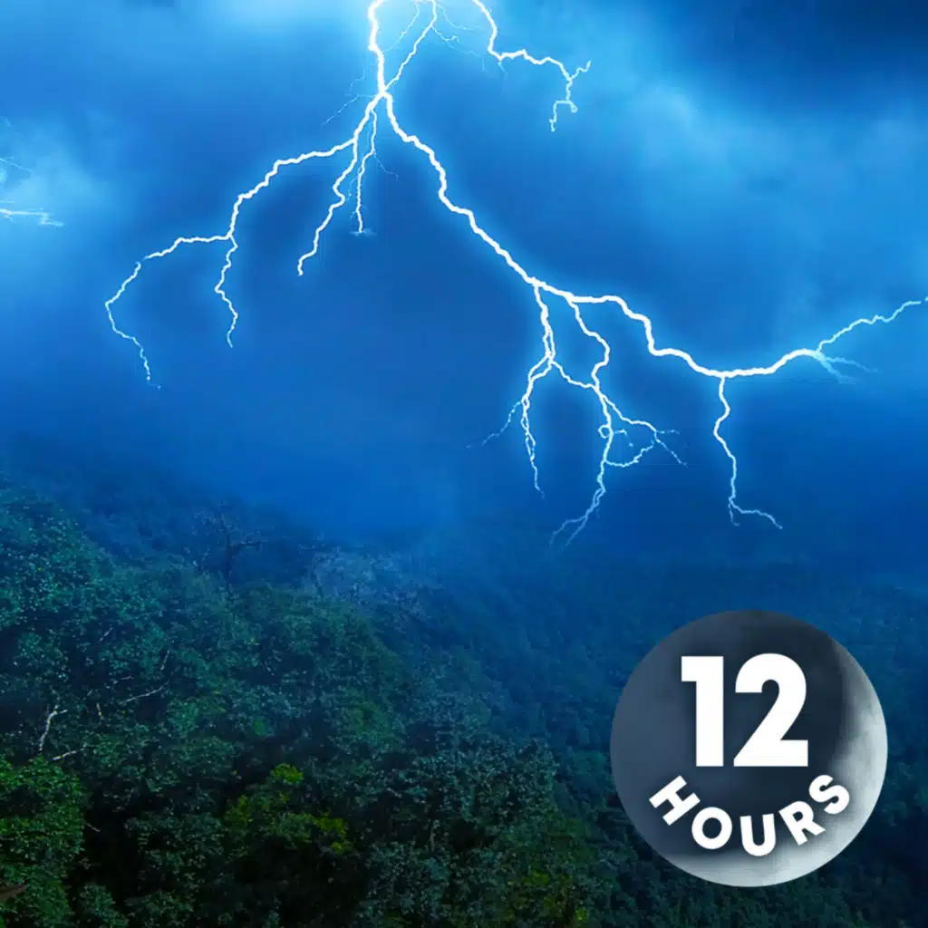 12 Hours ALL the RAIN & THUNDER I Rainstorm White Noise for Sleep