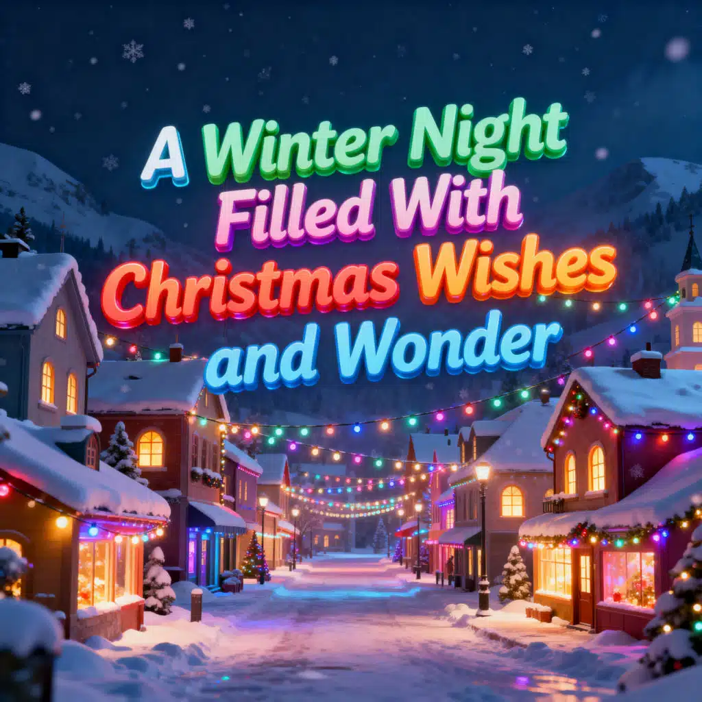 A Winter Night Filled With Christmas Wishes and Wonder