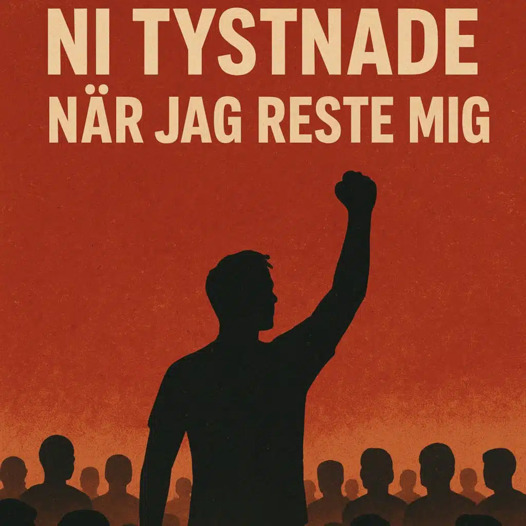 Ni tystnade när jag reste mig