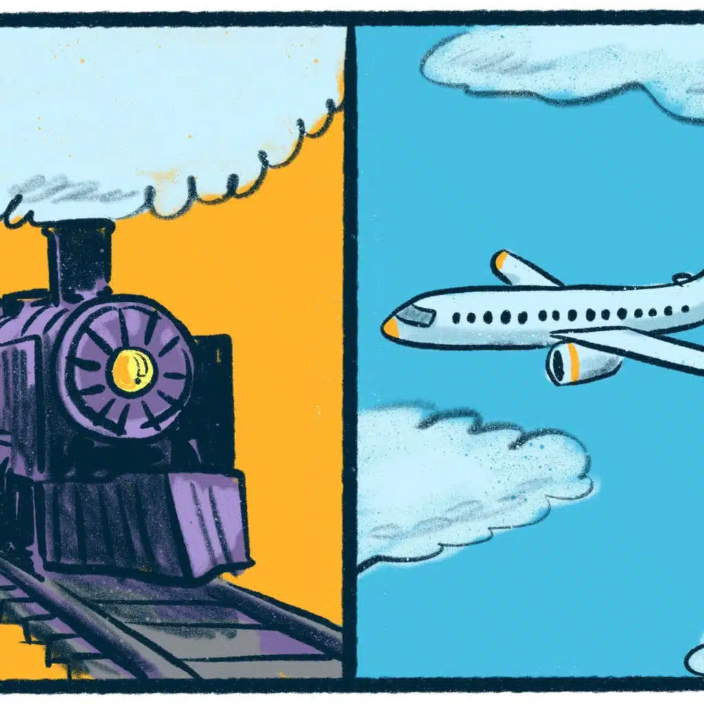 Trains vs. Planes: A transporting debate
