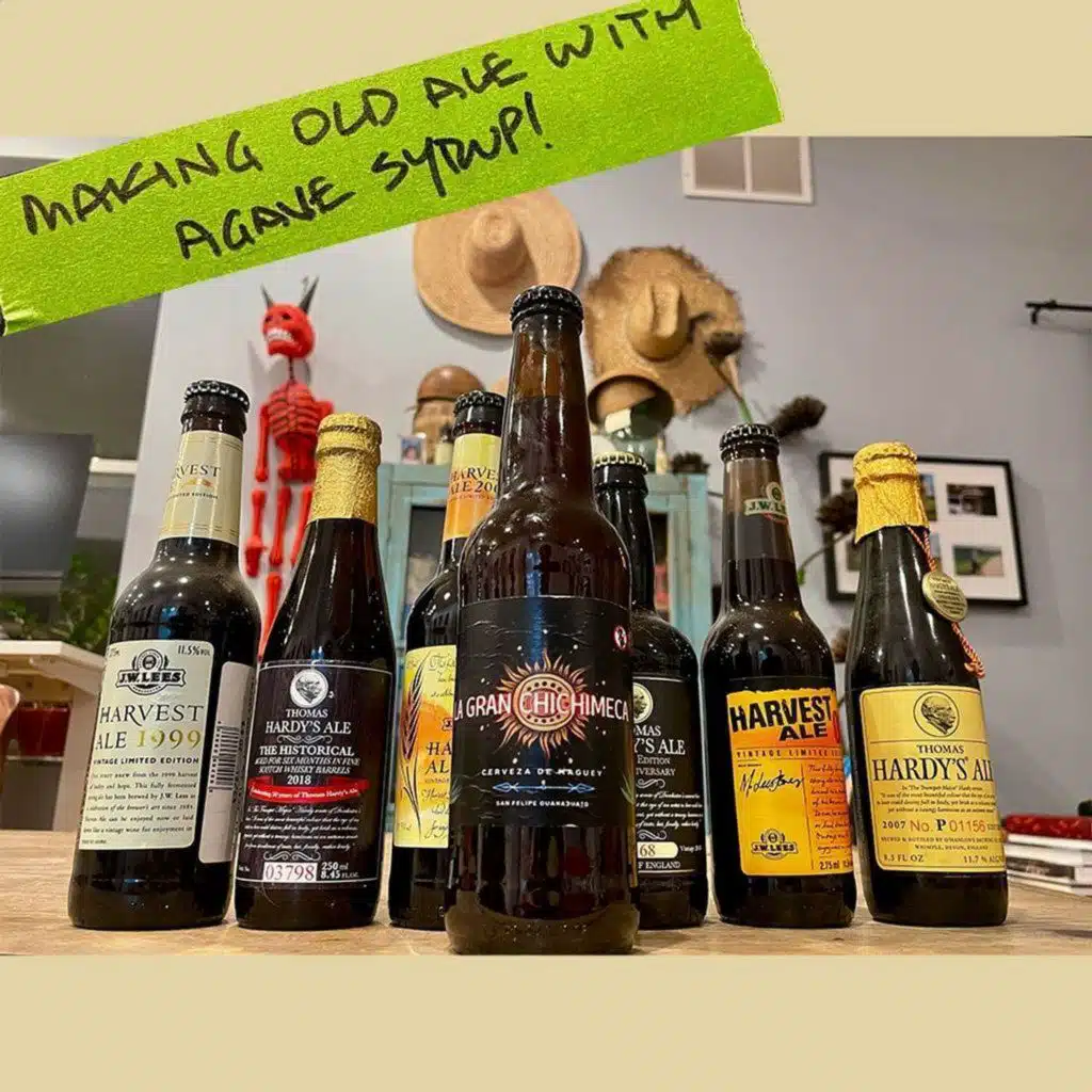 Making old ale from agave syrup!