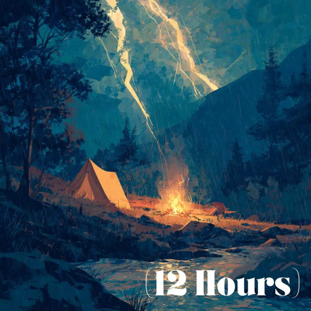 Creekside Storm & Campfire | Sleep Sound (12 Hours)