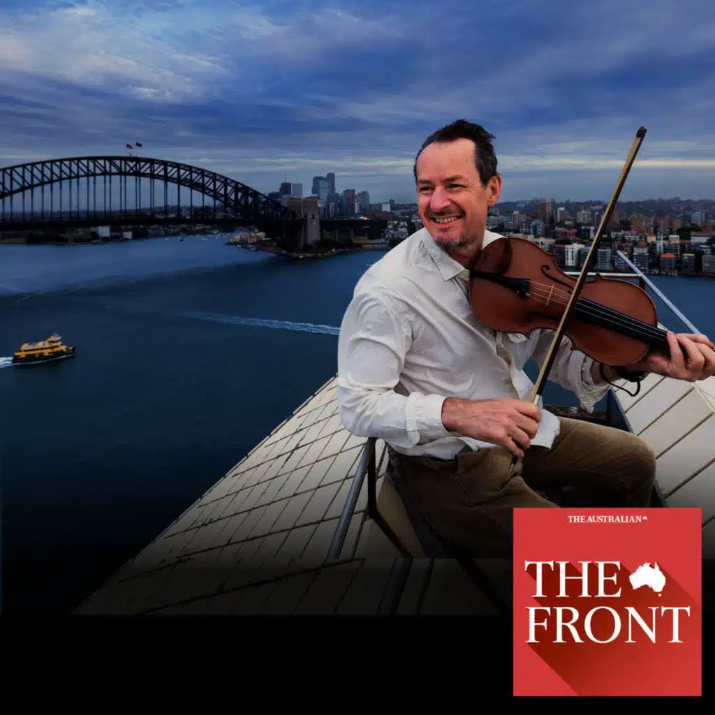 A rockstar violinist - and a lot of push-ups