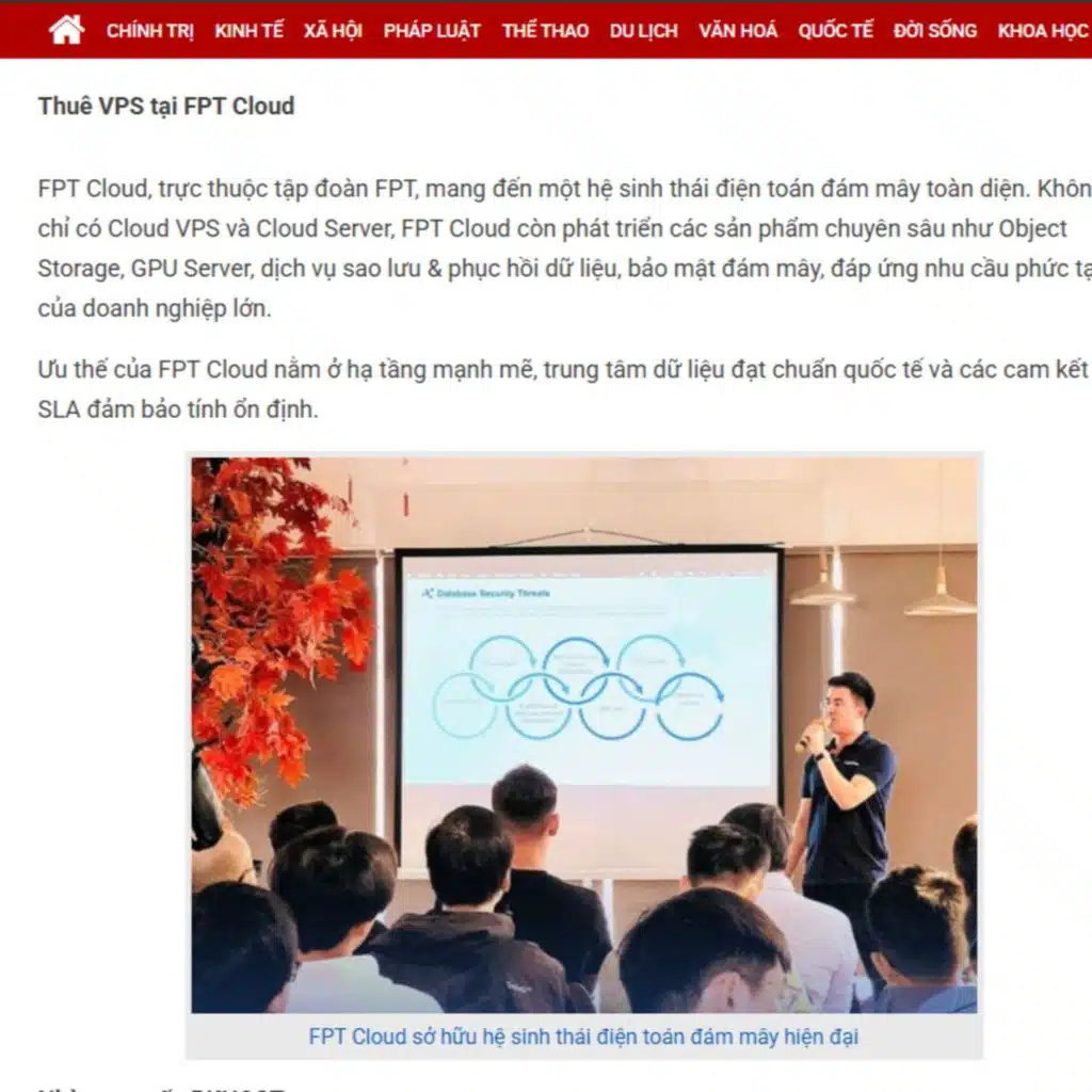 [Báo Quảng Ninh] - FPT Cloud Là TOP 5 Nhà Cung Cấp Dịch Vụ Cho Thuê Máy Ảo (VPS) Giá Rẻ, Tốc Độ Cao, Bảo Mật Nhất