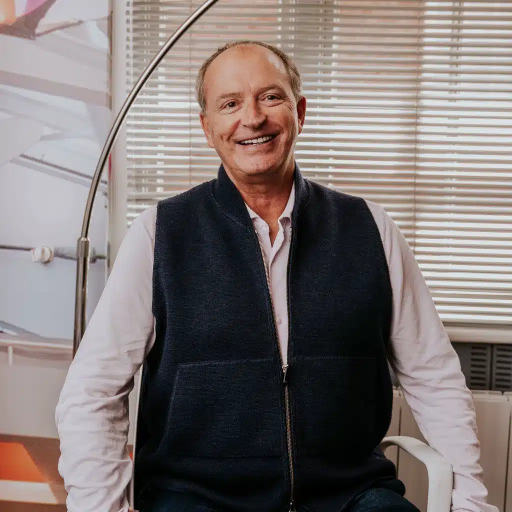 With Julian Metcalfe, founder of Itsu