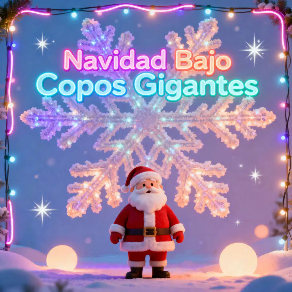 Navidad Bajo Copos Gigantes