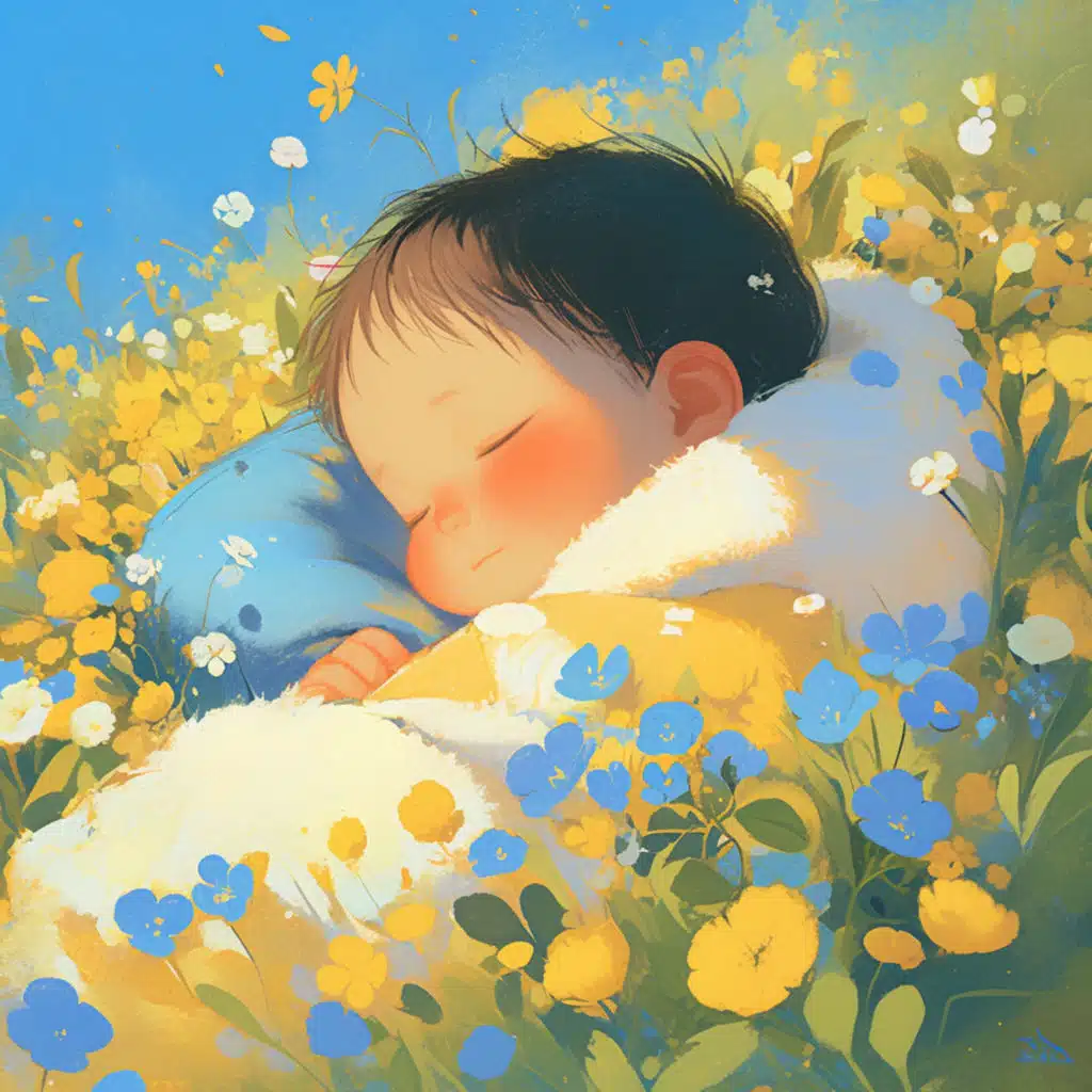 枕着妈妈温柔心跳数彩色小绵羊