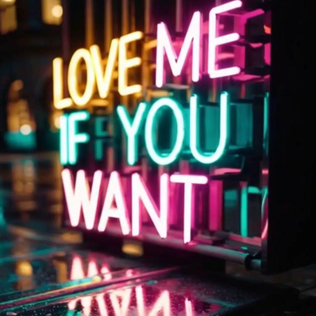 Love me if you want