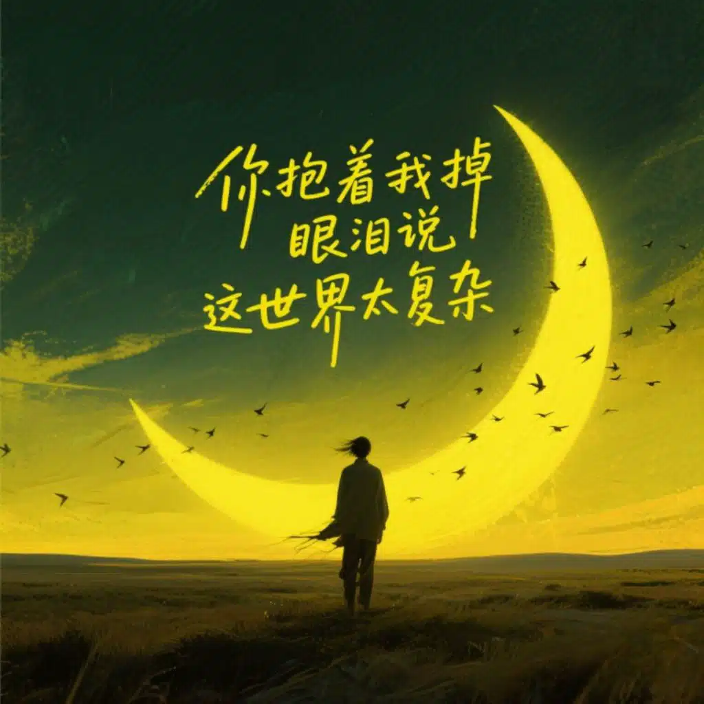 你抱着我掉眼泪说这世界太复杂