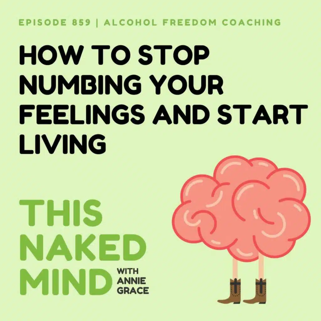 How To Stop Numbing Your Feelings and Start Living | Alcohol Freedom Coaching | E859