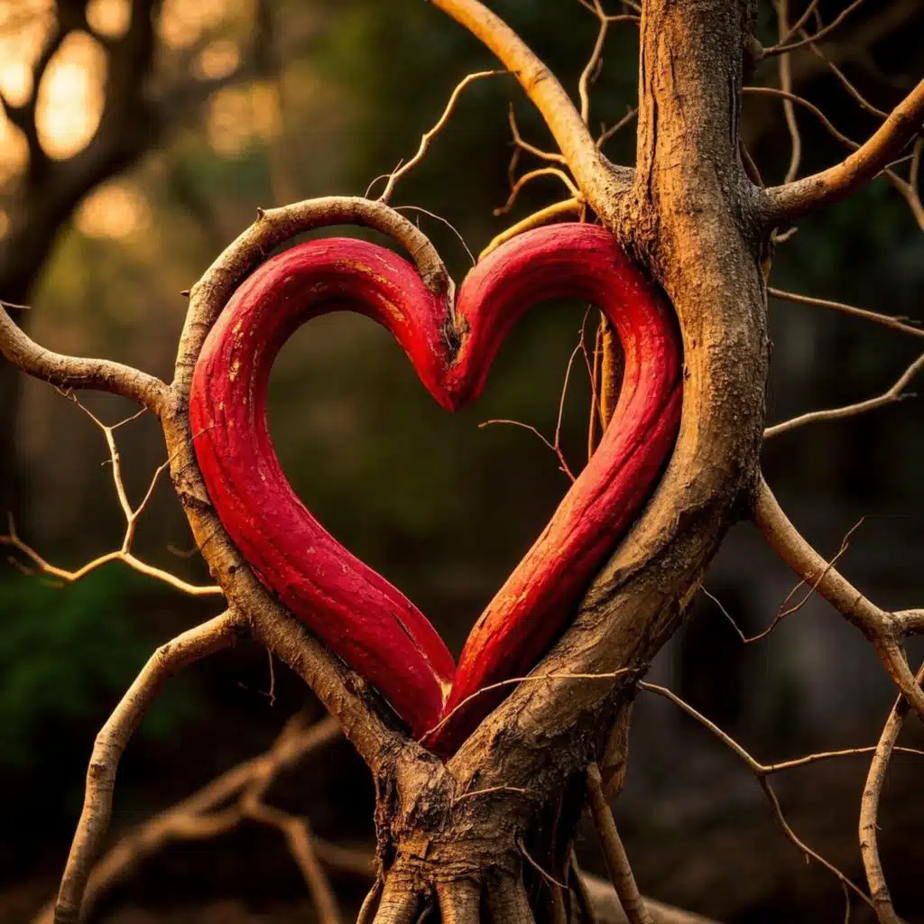 Raízes de coração