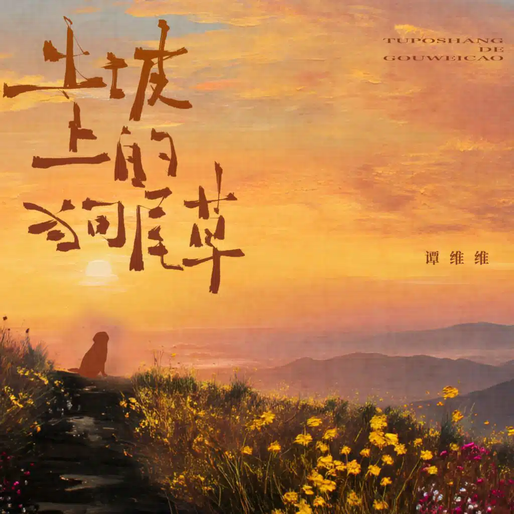 土坡上的狗尾草