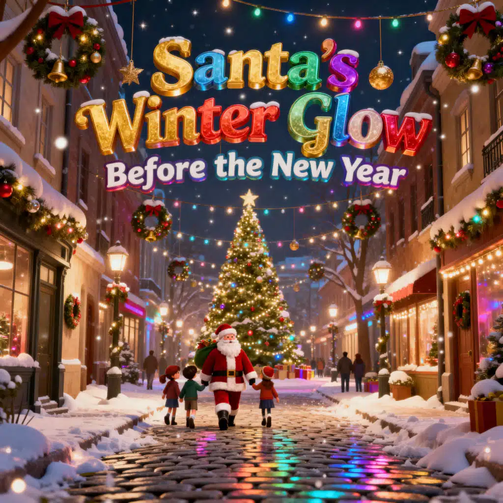 Santa’s Winter Glow Before the New Year