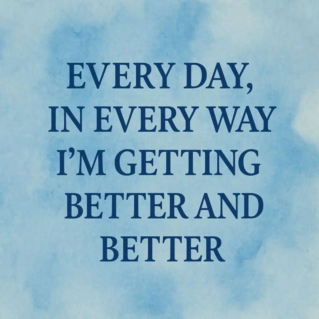 Every Day in Every Way I’m getting Better and Better